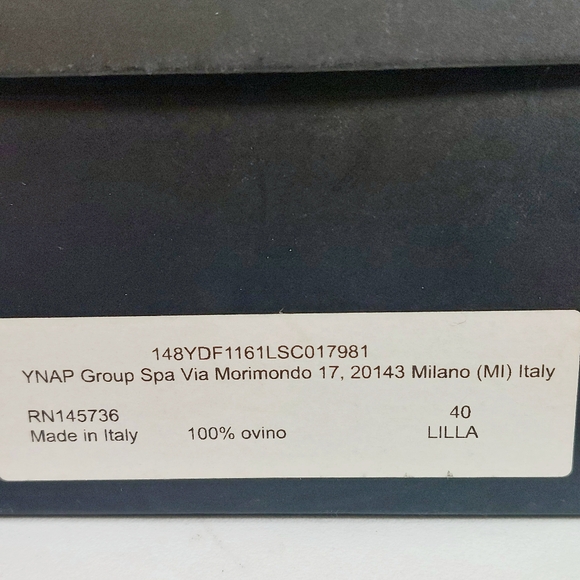 8 by YOOX lilac leather flatform ankle-wrap thong sandals, EU40, NWT - Picture 10 of 11